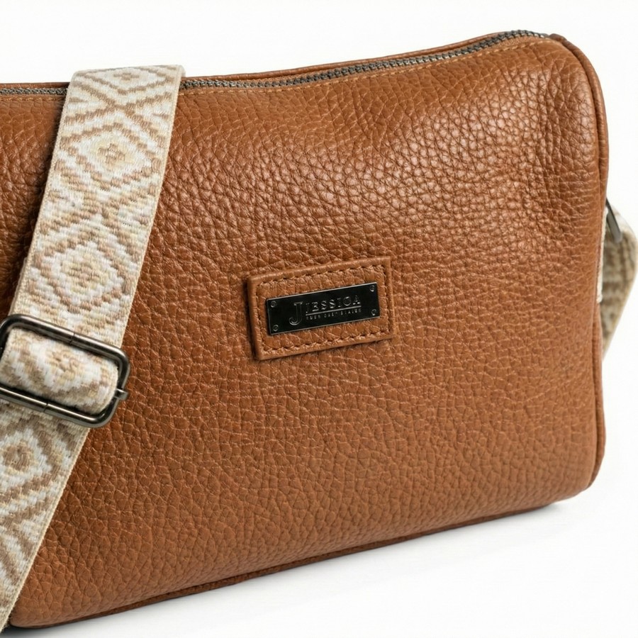 شنطة كروس حريمي جلد إيطالي هافان مقاس 20×28